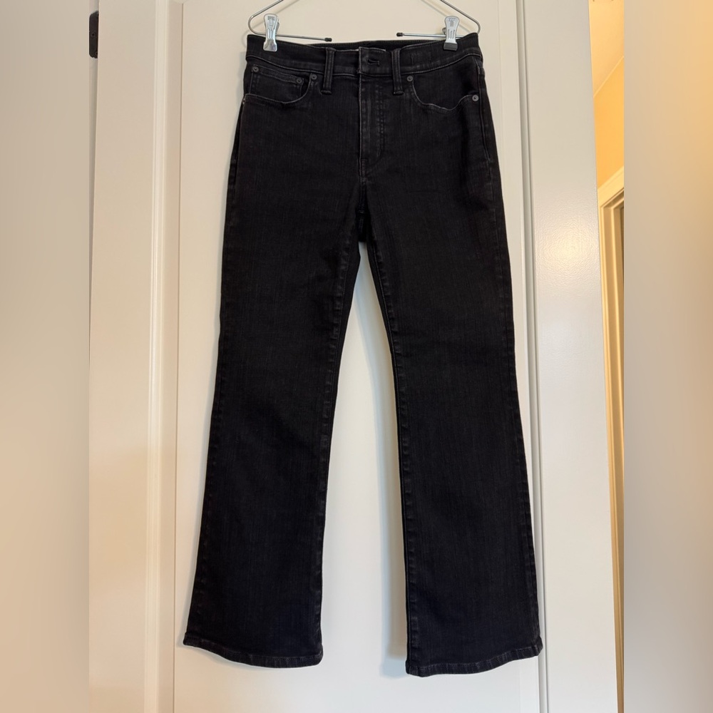 Madewell Women's Black Mid-Rise Kick Out Jeans